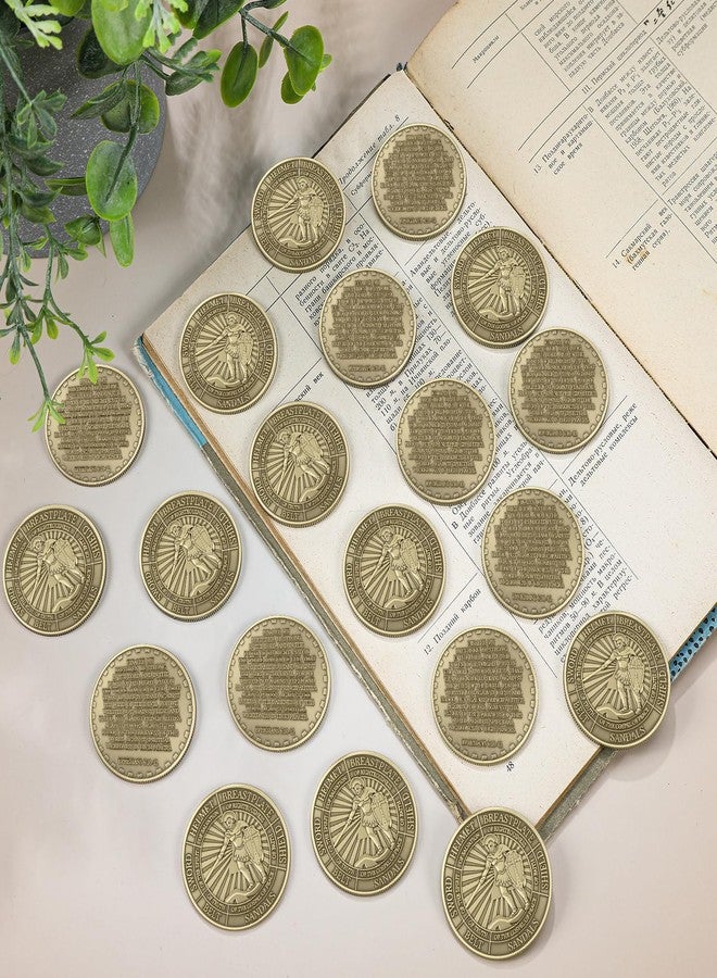 Nosiny 20 Pcs Armor of God Coins Metal Christian Challenge Coins for Religious Prayer Collector Christian Church School Party Commemorative Gifts (Vintage Style 2) - Image 4